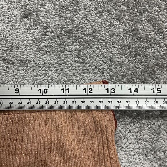 Shein Knit Shorts Womens Medium W26 Brown Elastic Waist High Rise Stretch Casual - Picture 10 of 11